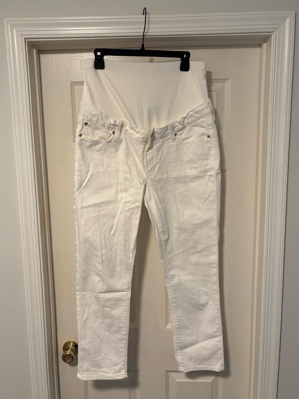 GAP Maternity White Skinny Jeans - 31 / Size 12 Tall